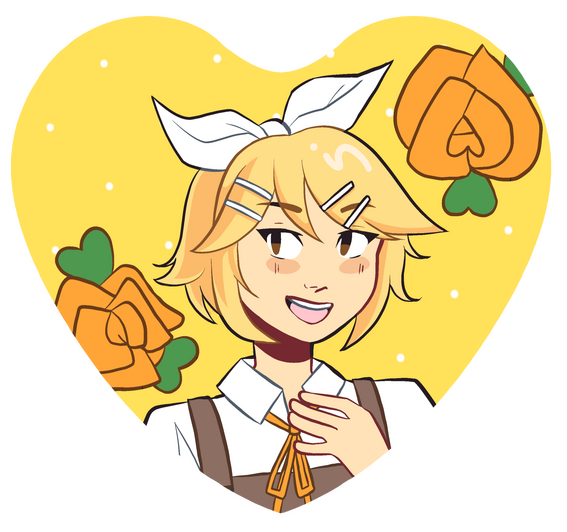 Rin Alice in Wonderland Button