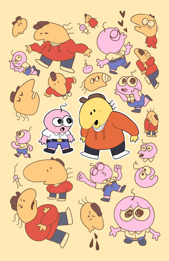 Smiling Friends Print